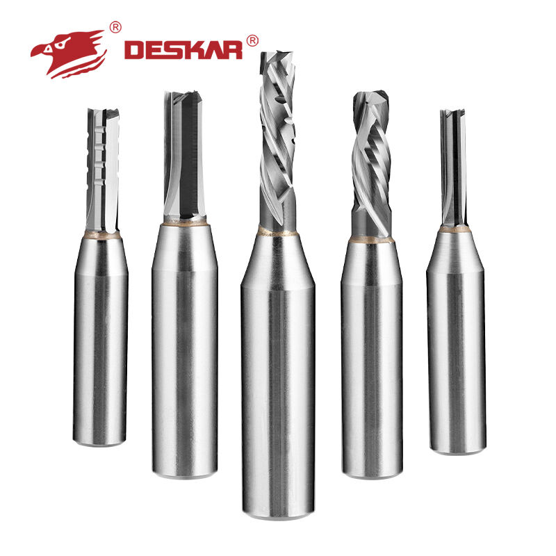 DESKAR Tungsten Carbide Tipped Woodworking Straight Router Bits Wood for Woodworking Carving Bits Woodworking Cutter manufacture
