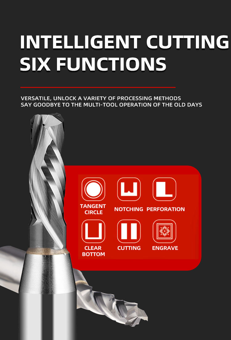 TCT Two Flutes UP DOWN Cut 1/2 Shank Milling Cutter Engraving Slotting Woodworking for MDF Plywood Chipboard Wood End mill manufacture