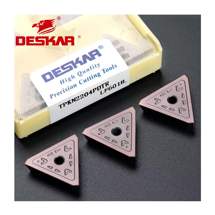 DESKAR TPKN2204PDTR LF6018 Carbide Inserts CNC Lathe Tool For Stainless Steel Processing manufacture