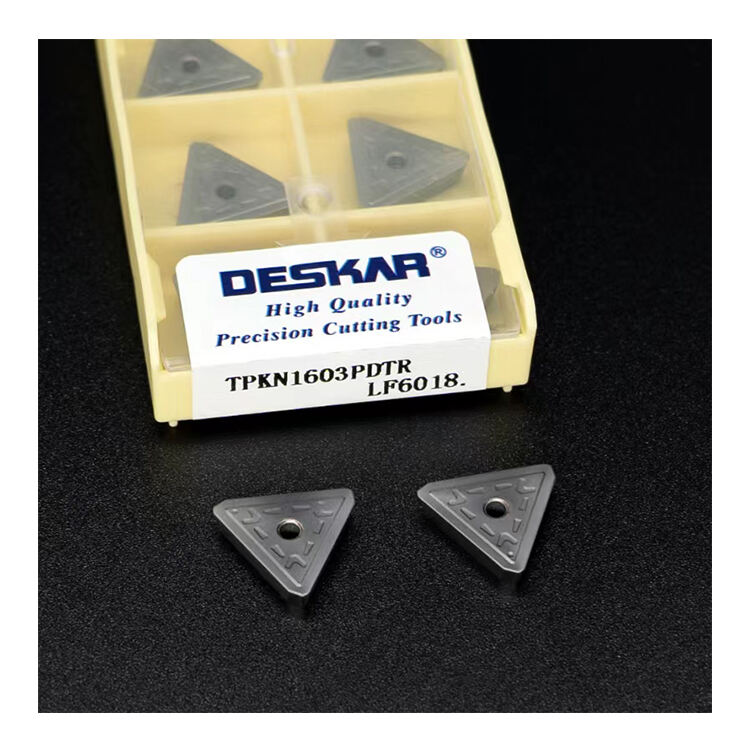DESKAR TPKN1603PDTR LF6018 CNC Lathe Cutter Cutting Mill Turning Tools Carbide Milling Inserts For Stainless Steel details