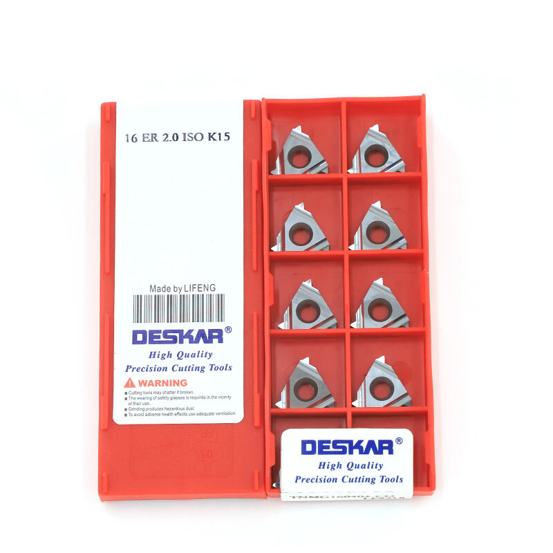 DESKAR 16 ER 2.0 ISO K15 Threaded Inserts Carbide Insert Threading Inserts manufacture