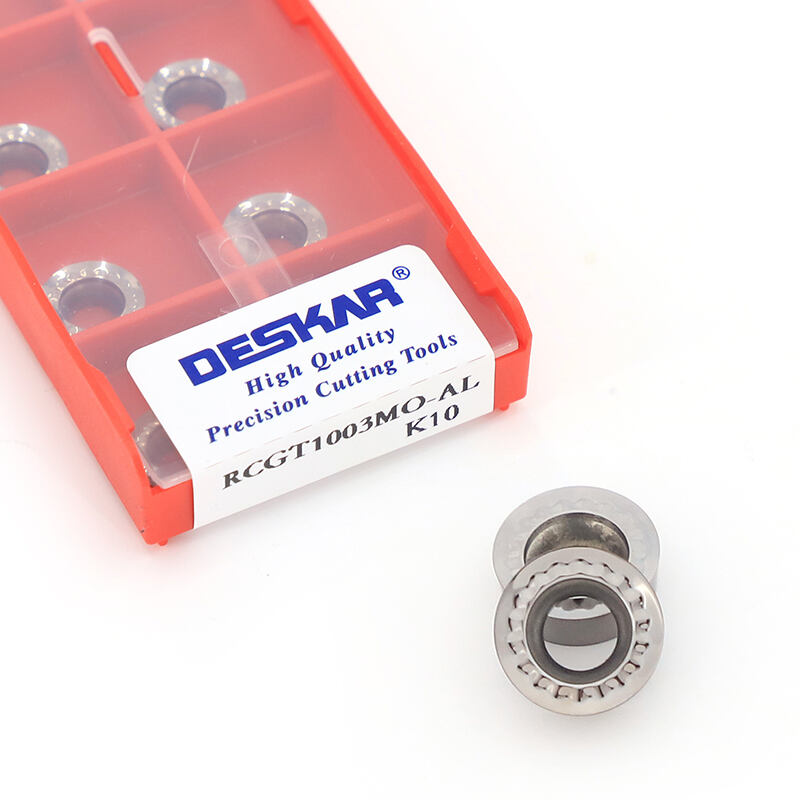 DESKAR RCGT1003MO-AL K10 Cnc Lathe Tool Cutting Blade Rcgt Aluminum Machining Turning Tool factory