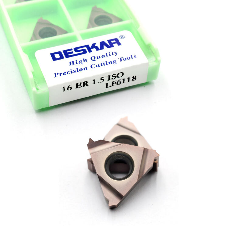 DESKAR 16 ER 1.5 ISO LF6118 Indexable Tungsten Carbide Threading Lathe Inserts for Threaded Lathe Holder details