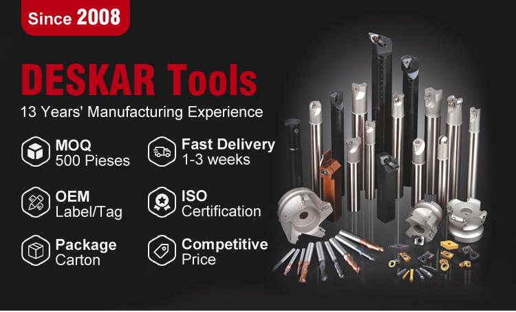 DESKAR SNMG120404-MS LF6018 Square CNC Lathe Turning Tools Carbide Insert Have Excellent Toughness Medium Machining manufacture