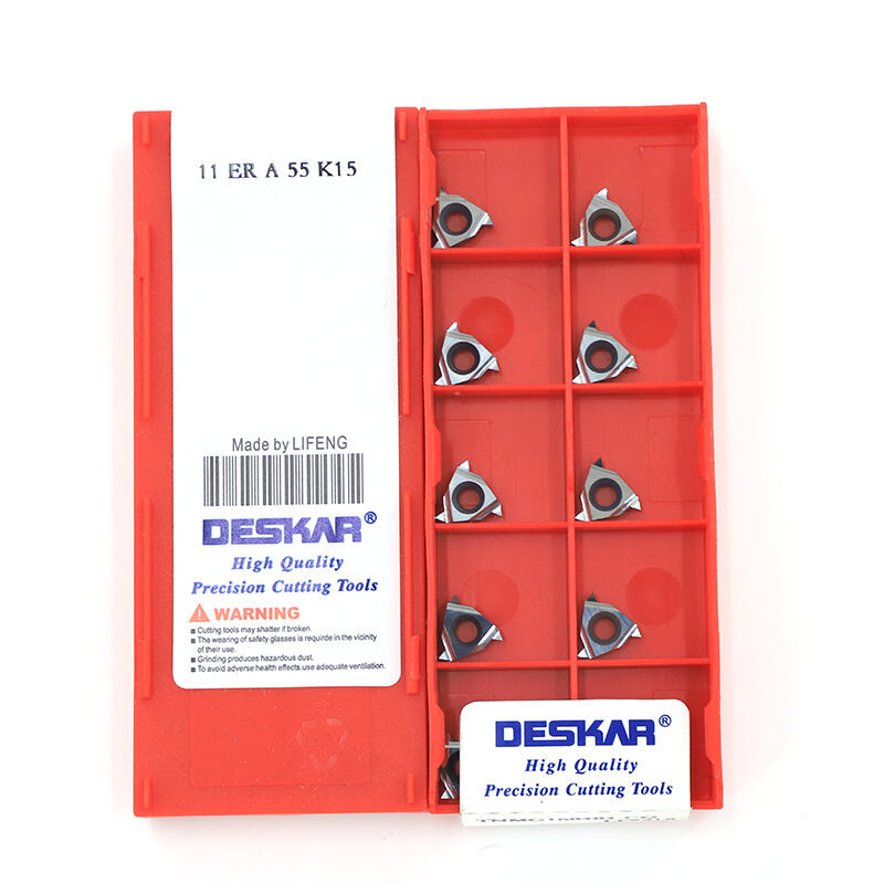 DESKAR 11 ER A 55 K15 CNC Lathe Threading Inserts Thread Turning Tools Cutter Tools Machine Metal factory