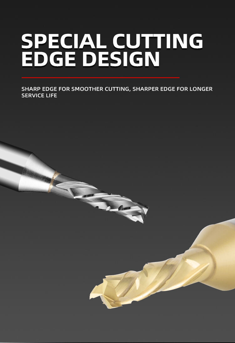 TCT Two Flutes UP DOWN Cut 1/2 Shank Milling Cutter Engraving Slotting Woodworking for MDF Plywood Chipboard Wood End mill manufacture