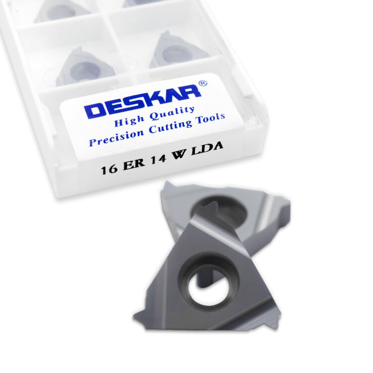 DESKAR 16 ER 14 W LDA Indexable Tungsten Carbide Threading Lathe Inserts manufacture