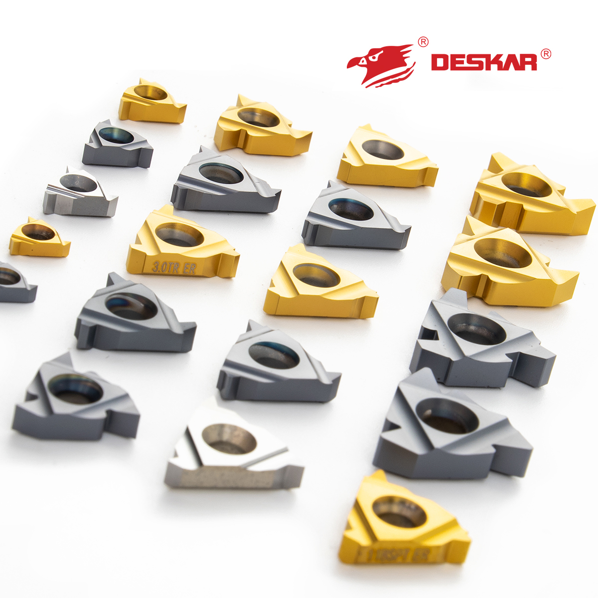 DESKAR 06ER 08ER 11IR  22ER Thread Cutter Turning Tool Tungsten Carbide Insert cnc cutting tool for lathe blade stainless steel