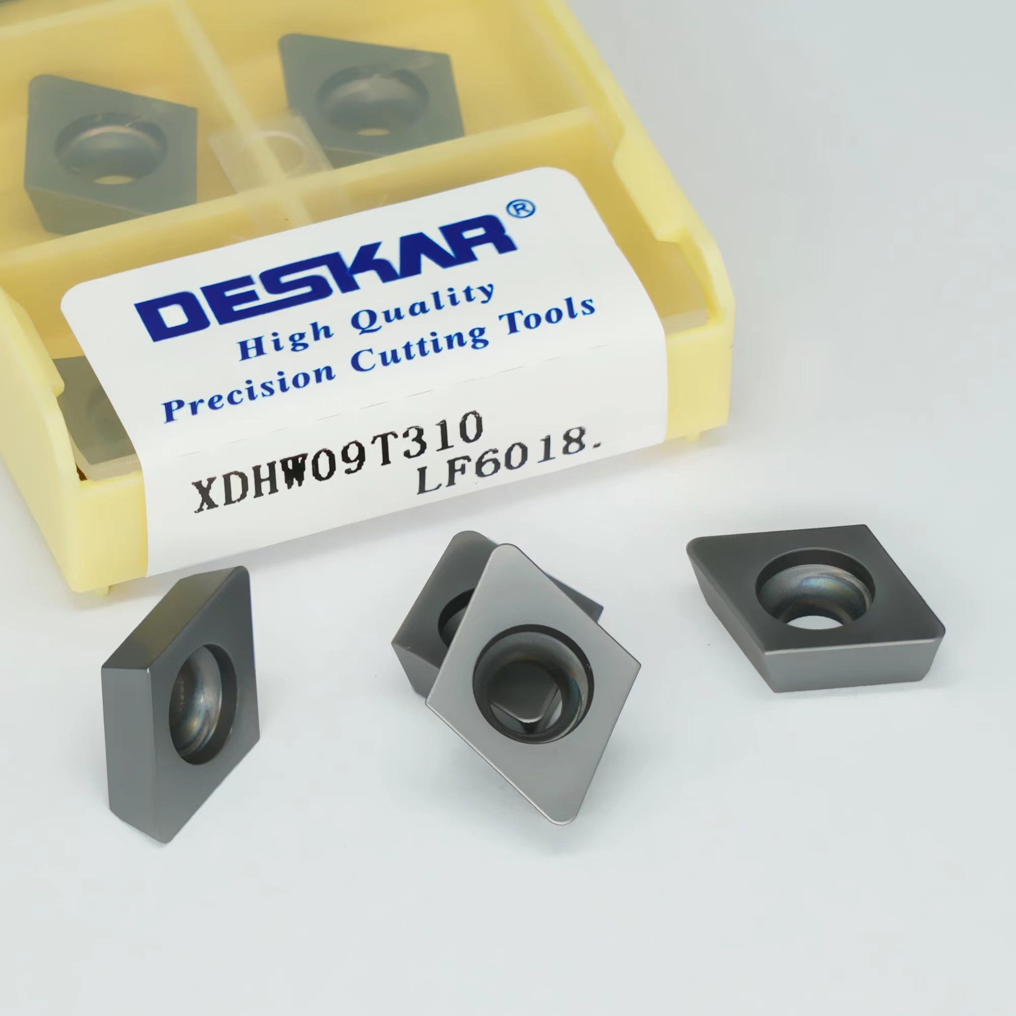 DESKAR XHDW09T310 LF6018 Original CNC Milling Carbide Inserts XDHW Lathe Lathe Inserts Stainless Steel Milling Tools