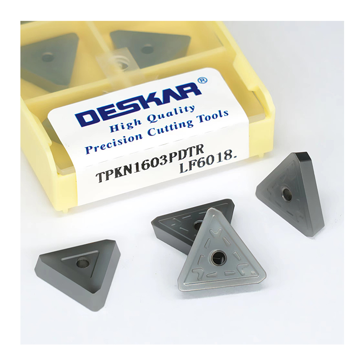 DESKAR TPKN1603PDTR LF6018 CNC Lathe Cutter Cutting Carbide Milling Turning Tools Mill Blades For Stainless Steel