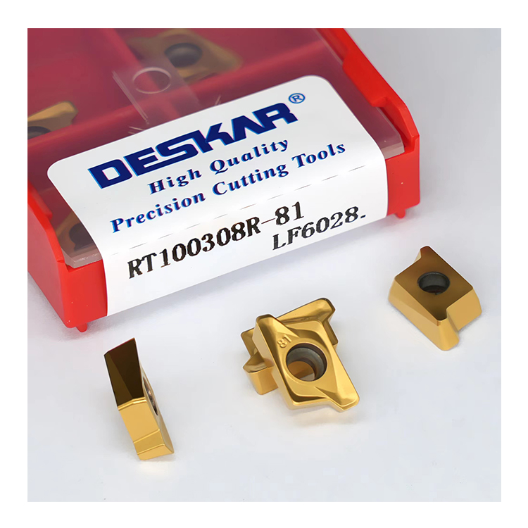 DESKAR RT100308R-81 LF6028 CNC Lathe Cutter Cutting Carbide Milling Turning Tools Mill Blades For Stainless Steel