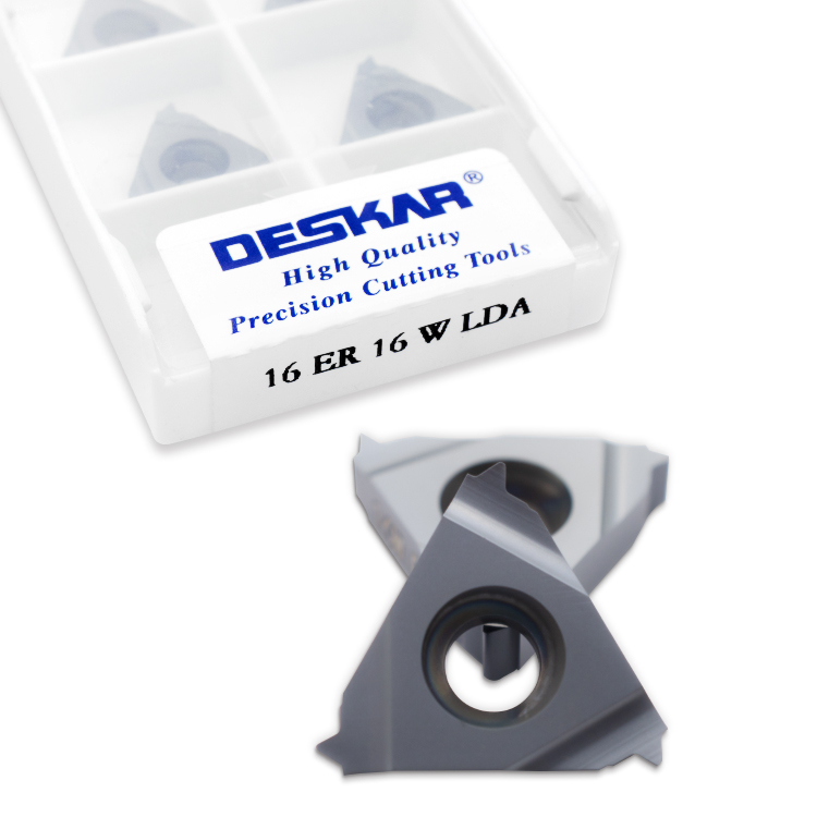 DESKAR 16 ER 16 W LDA Indexable Tungsten Carbide Threading Lathe Inserts